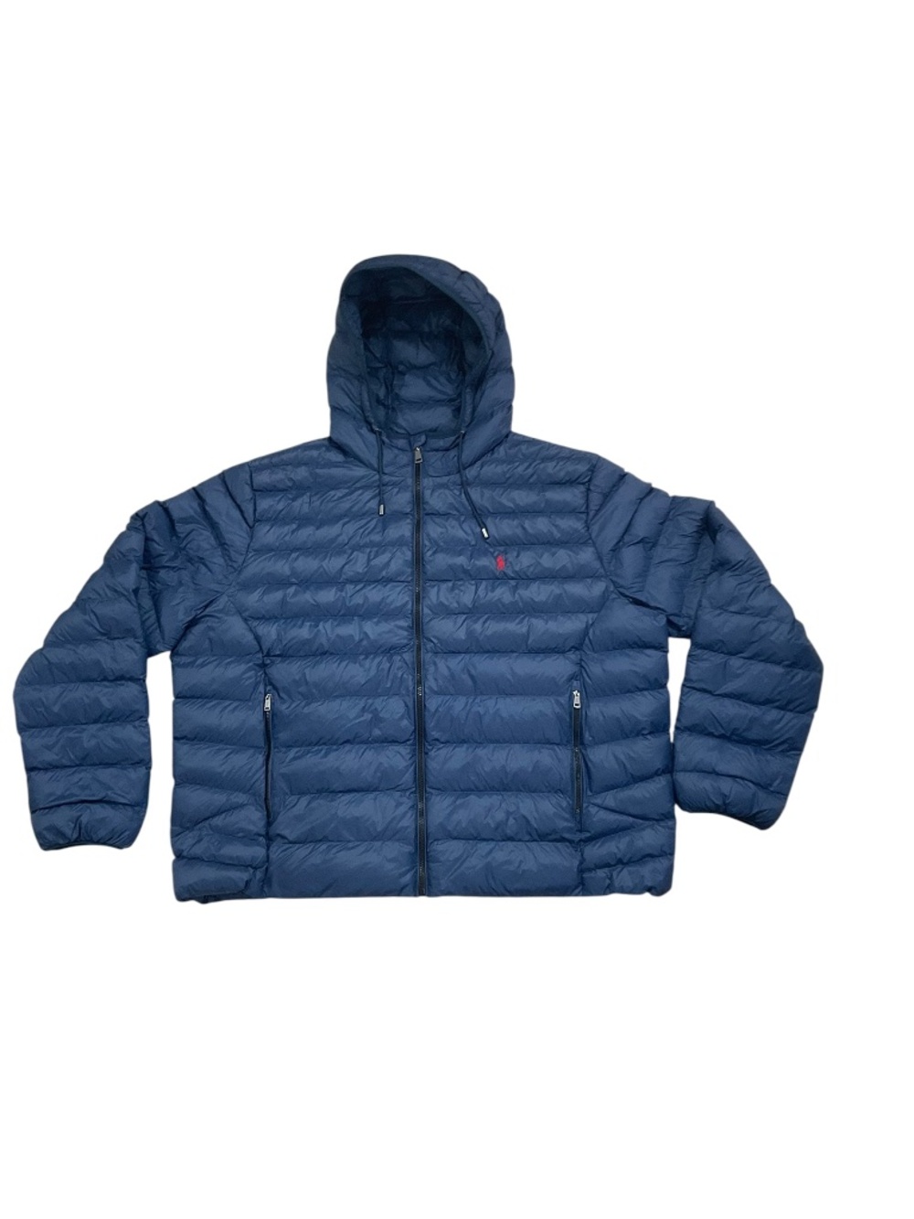Polo Ralph Lauren 2XB Big Colden Packable Navy Hooded Puffer Jacket